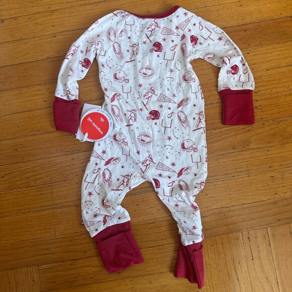 Magnetic Me white game day modal magnetic convertible grow with me coverall 3-6 - Picture 3 of 4